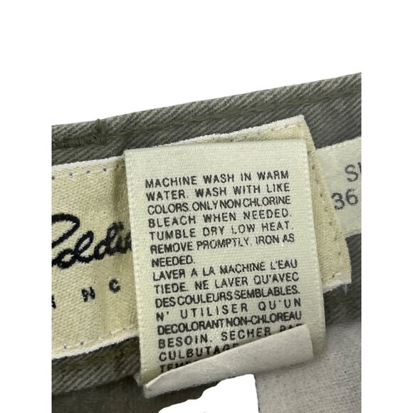 Eddie Bauer Mens Classic Fit Pleated Khaki Pants 36x34 100% Cotton 72f - Picture 5 of 6